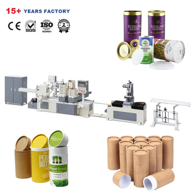 Automatic Cardboard Tube Packaging Machine Round Cardboard Box Machine Paper Can Production Line