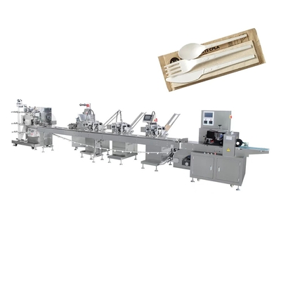 Price Disposable Spoon Knife Fork Wet Wipe Counting Packing Making Machine Factory