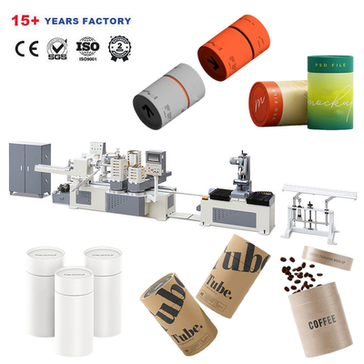 Biodegradable Tube Packaging Cylinder Paper Tube Tea Packaging Making Machine Paper Cosmetic Container Tube Box Machine
