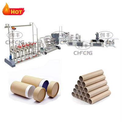 Multi-Layer Eco-Friendly Paper Tube Winding Machine with PLC Control System for Textile Industry
