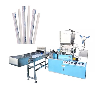 L bar High Speed Straw Packing Machine Single Paper Packing Straw Machine