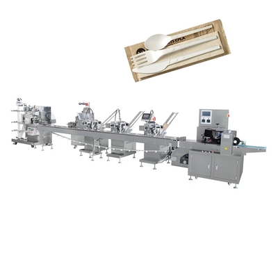 Price Disposable Spoon Knife Fork Wet Wipe/Tissue Paper Auto Feeding Counting Packing Making Machine