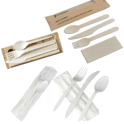 Disposable Spoon Knife Fork Wet Wipe Tableware Four Sides Seal Automatic Packing Machine